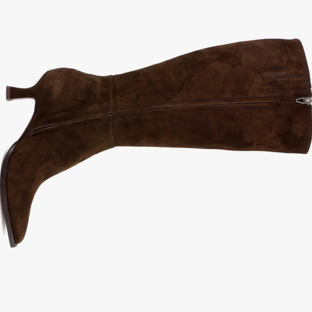 NEW Dolce Vita ALDY Dark Brown Suede Knee High Kitten Heel Boots